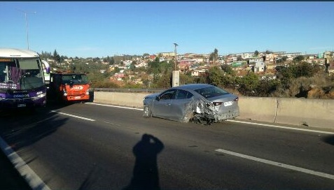 Accidente en Vía Las Palmas de Viña del Mar deja un lesionado
