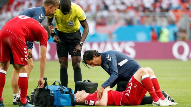 Volante de Dinamarca arriesga perderse el resto del Mundial por posible fractura de costilla