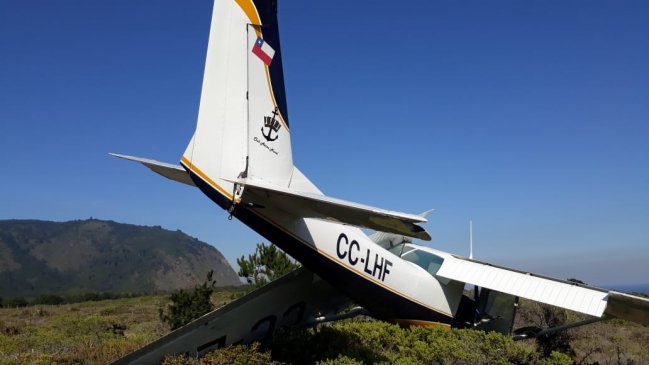 Valparaíso: Avioneta aterrizó de emergencia en el bosque de Laguna Verde