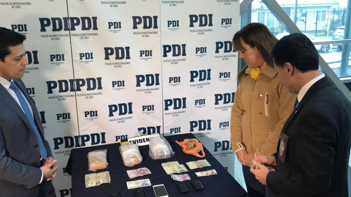 Detienen a dos personas en operativo antidrogas en Puerto Montt