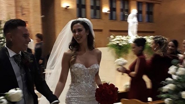 Las imágenes que dejó el matrimonio religioso de Eduardo Vargas