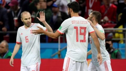 Diego Costa anotó el único tanto del encuentro en el que España derrotó a Irán