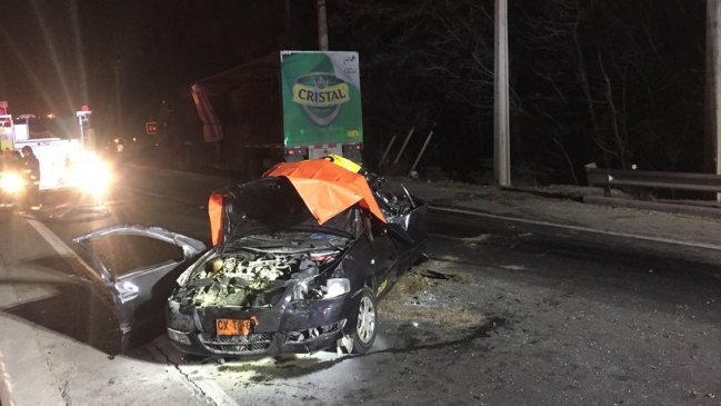 Colisión por alcance en la Ruta 68 dejó dos fallecidos