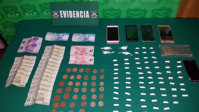 San Fernando: Carabineros detuvo a dos sujetos por microtráfico de drogas