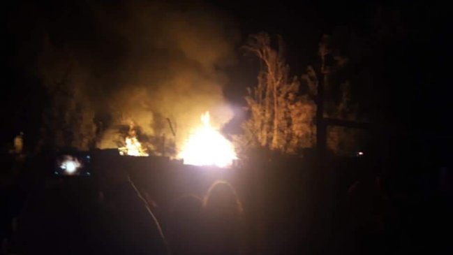 Incendio destruyó dos casas en Copiapó