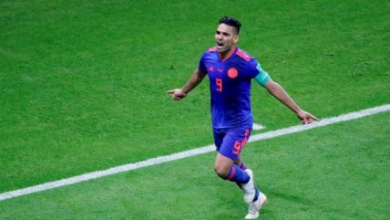 Radamel Falcao anotó ante Polonia su primer gol en un Mundial y aumentó la ventaja colombiana