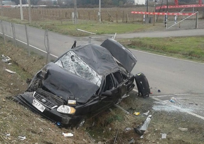 O'Higgins: Volcamiento de vehículo dejó seis lesionados en Ruta 5 Sur