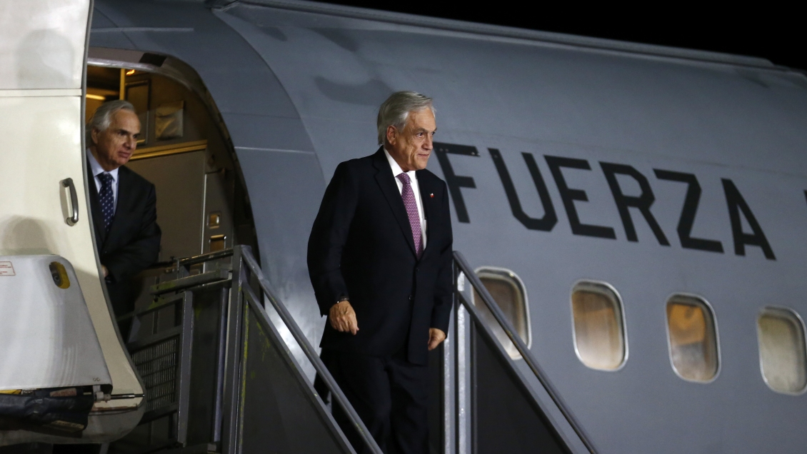 Presidente Piñera llegó a Temuco para su segunda visita a La Araucanía