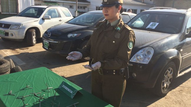San Antonio: Carabineros ubicó cuatro vehículos con encargo por robo