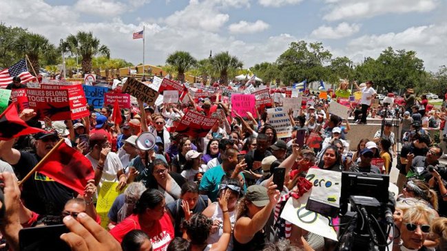 Detuvieron a 575 mujeres en manifestación contra políticas migratorias de Trump