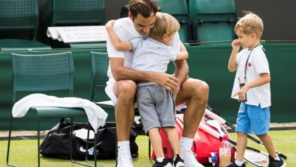   Roger Federer recibió la alegre 