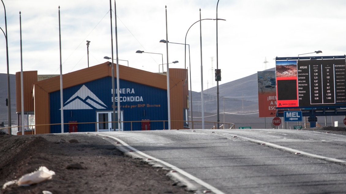 Minera Escondida ganó 483 millones de dólares en el primer trimestre de 2018