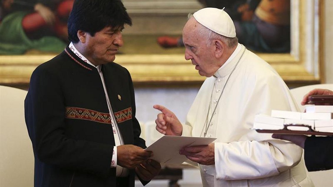 Evo Morales propuso al papa un encuentro episcopal latinoamericano en Bolivia