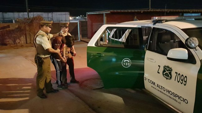 Servicio preventivo de Carabineros terminó con 23 detenidos en Alto Hospicio