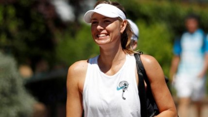   La celebración de Maria Sharapova con el paso de Rusia a cuartos de final del Mundial 