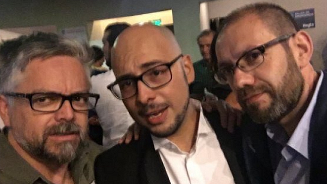 Ortega y Baradit dieron su apoyo a las denunciantes de Nicolás López