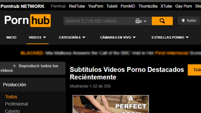 Popular sitio porno lanzó videos con subtítulos para usuarios con problemas de audición