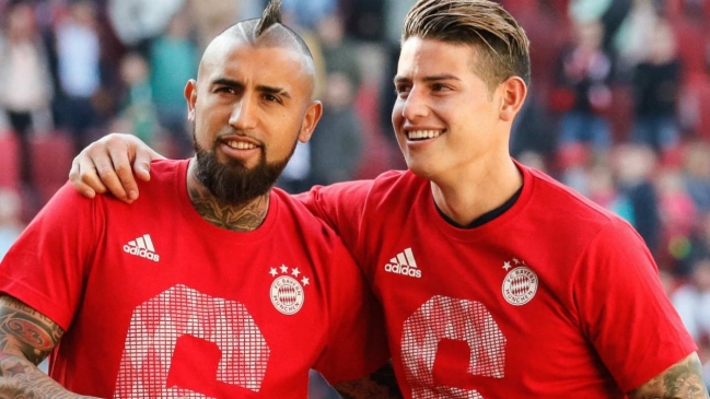 Arturo Vidal envió mensaje de consuelo a James Rodríguez tras eliminación de Colombia