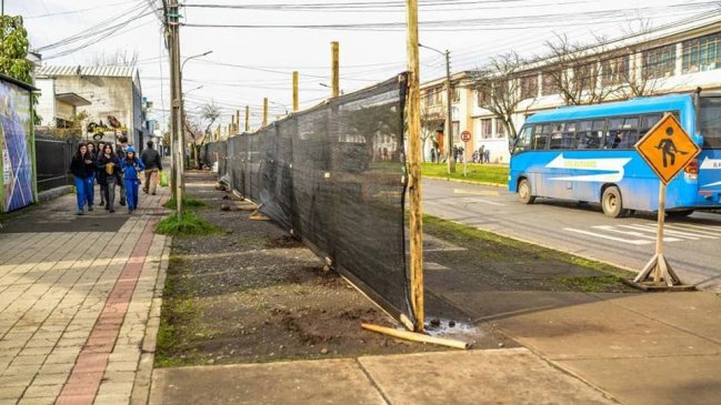 Inician construcción de tres ciclovías en avenidas principales de Chillán