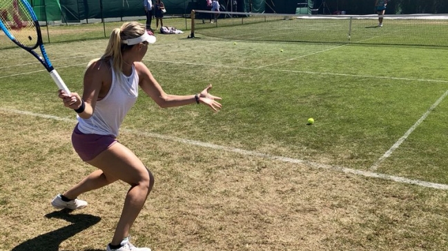 Alexa Guarachi cayó en primera ronda de dobles y se despidió de Wimbledon