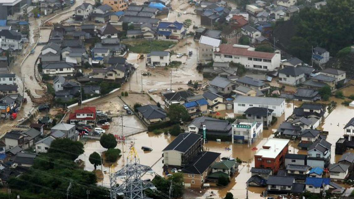 Lluvias torrenciales dejan al menos 38 muertos en Japón
