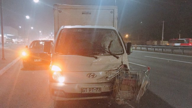 Una persona murió tras ser atropellada por un camión en la Autopista Central