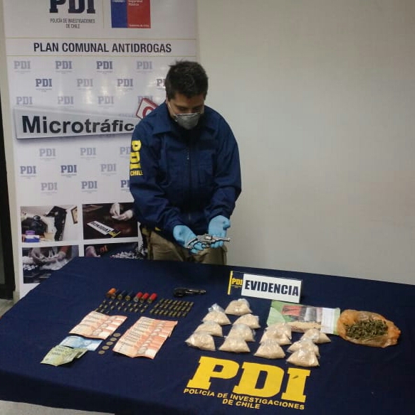 Coquimbo: PDI allanó domicilio, incautó droga y detuvo a narcotraficante