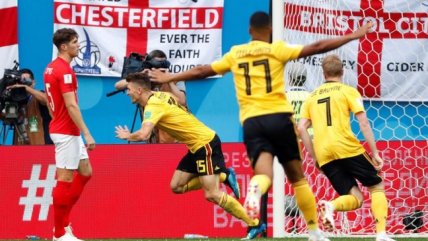 Thomas Meunier abrió la cuenta para Bélgica sobre Inglaterra en el duelo por el tercer puesto
