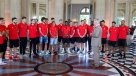   Reyes de Bélgica recibieron en Bruselas al plantel que fue tercero en Rusia 2018 