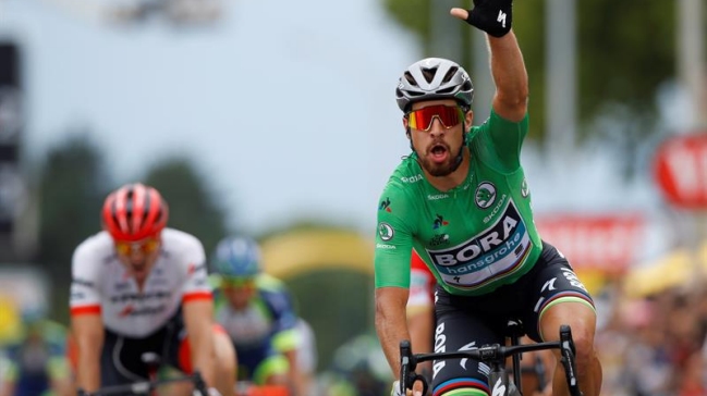 Peter Sagan alcanzó el triplete en el Tour 2018 y Thomas sigue de amarillo