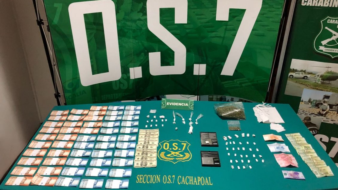 Carabineros incauta armas y drogas en comunas de Rancagua