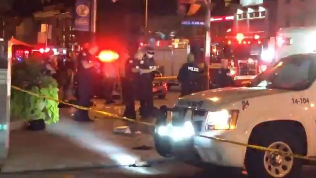  Tiroteo en Toronto: Al menos un muerto y 13 heridos  