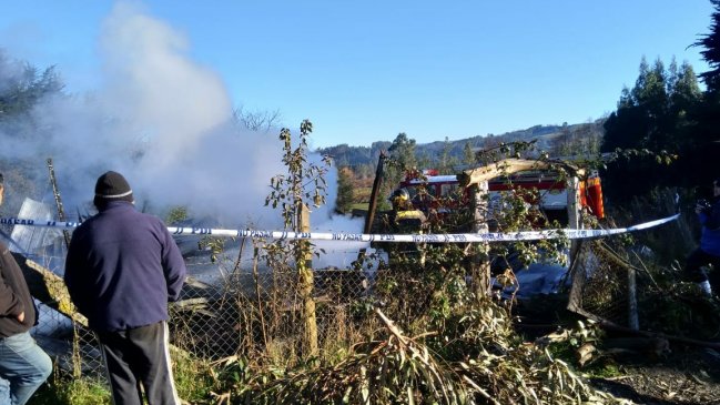 Capilla resultó destruida por incendio en La Araucanía