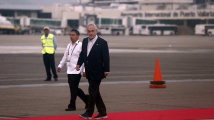   Presidente Piñera llegó a México para participar en la Cumbre de la Alianza del Pacífico 