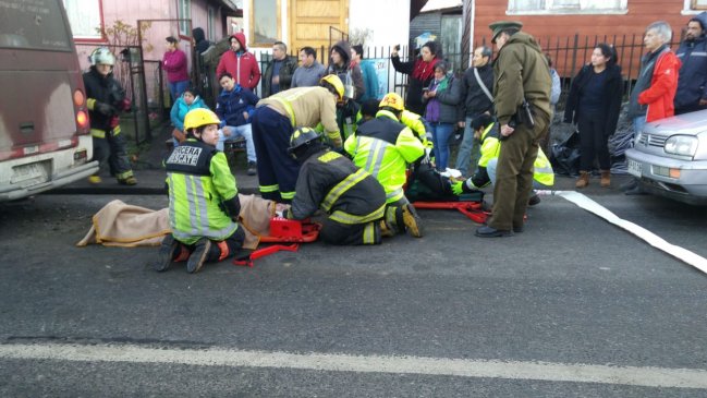 Doce personas resultaron lesionadas en un accidente de tránsito en Chonchi
