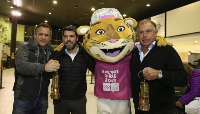 La llama olímpica de los Juegos de la Juventud 2018 llegó a Buenos Aires