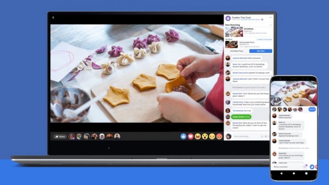 Facebook lanzó función que permite a grupos ver videos en vivo