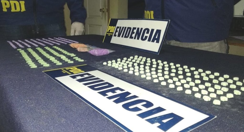 Viña del Mar: PDI detuvo a distribuidor de éxtasis y decomisó pastillas listas para su venta