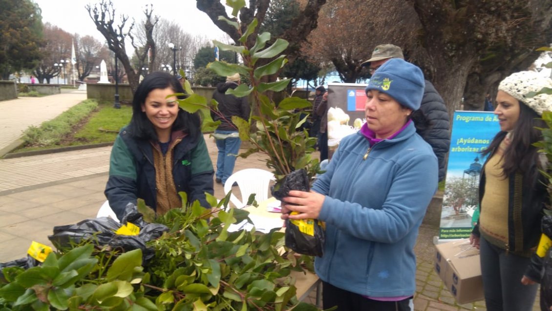 Los Ríos: Entregaron 500 plantas nativas a vecinos de Mariquina