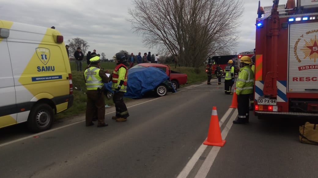 Conductor falleció en accidente de tránsito en la ruta que une Osorno y Puerto Octay