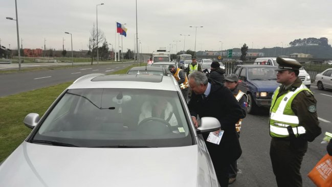 Biobío: Lanzan campaña para prevenir accidentes de tránsito en zonas de trabajo vial