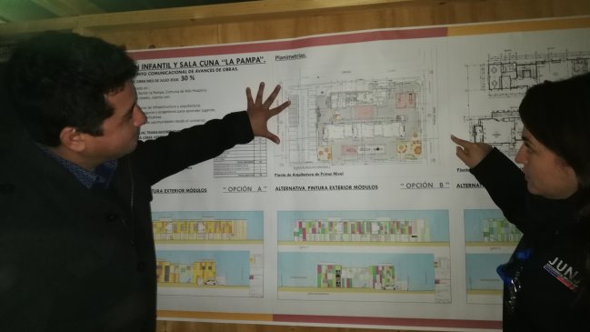 Vecinos deciden color de jardín infantil en Alto Hospicio