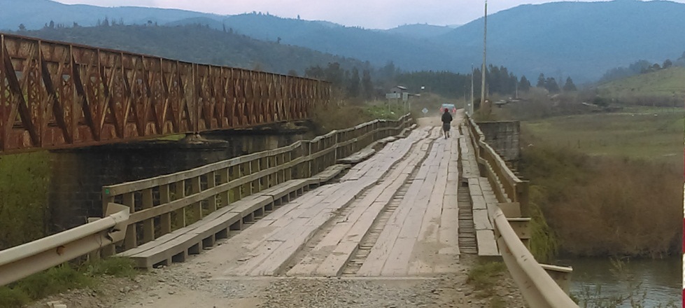 Esta semana inspeccionarán puentes en La Araucanía