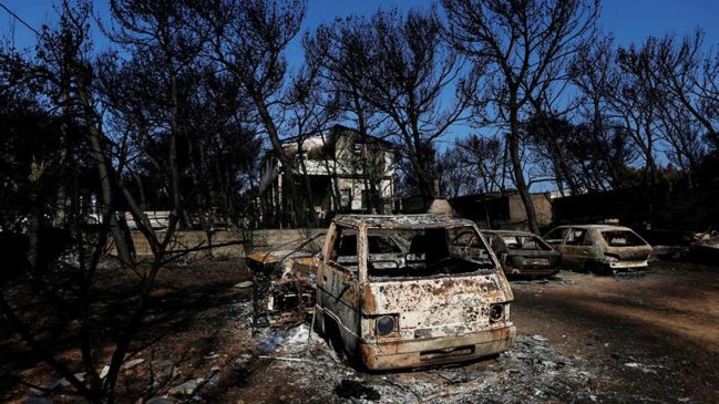 Grecia: Aumenta a 91 la cifra de muertos por incendios forestales