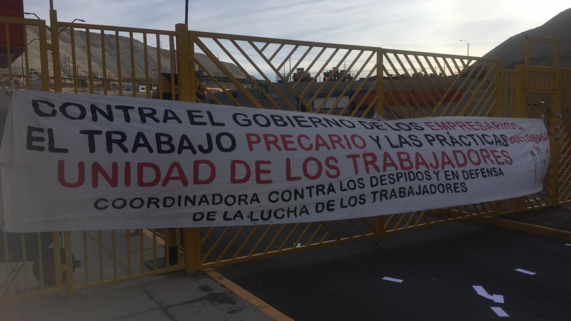Trabajadores bloquearon los accesos a Chuquicamata e iniciaron 
