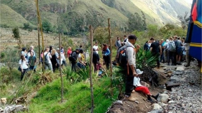 Seis chilenos figuran en listado de heridos por accidente en Machu Picchu