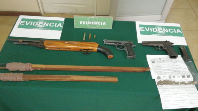 Carabineros de Arica incautó arsenal de armas y municiones