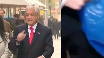   Piñera pensó que tenía problemas en el micrófono pero no era así 
