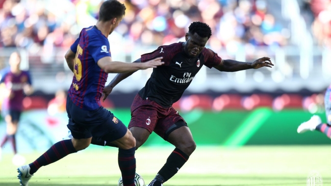 AC Milan venció a Barcelona en la última jugada por la International Champions Cup