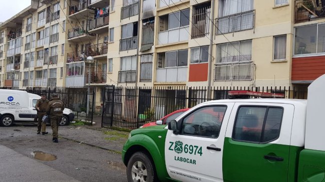 Mujer resultó con severas quemaduras en incendio de su departamento en Concepción